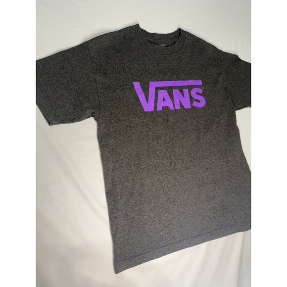 VANS Original Skateboard Men’s Grey Purple Tee Shirt Medium - Picture 4 of 7